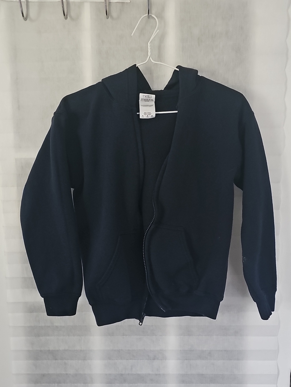 Gildan Black Kids Zip-Up Hoodie Jacket